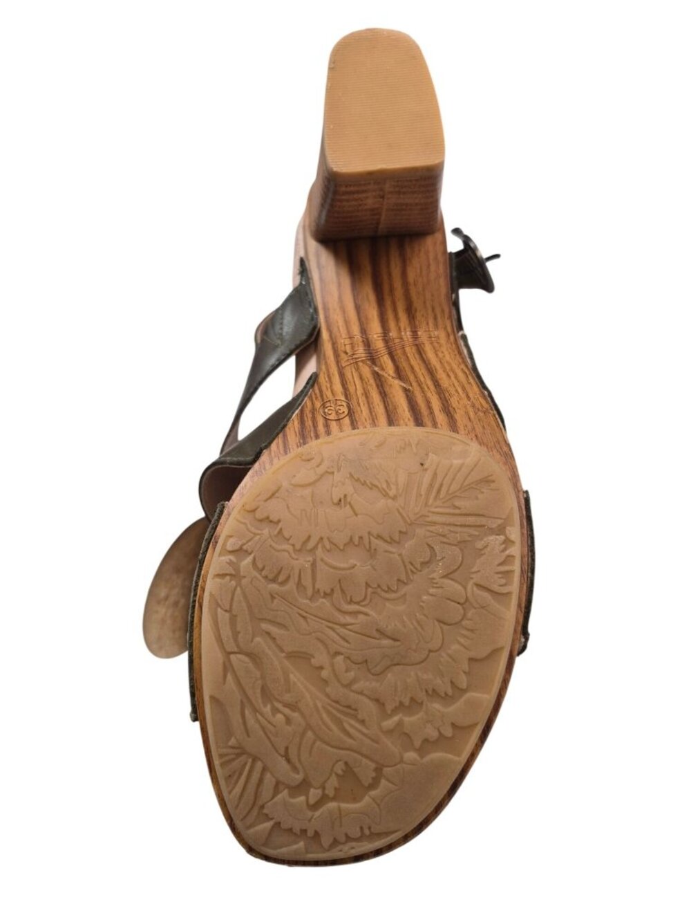Dansko Brown Leather Strappy Heeled Sandals Size 39 Women 9.5 - Picture 8 of 13